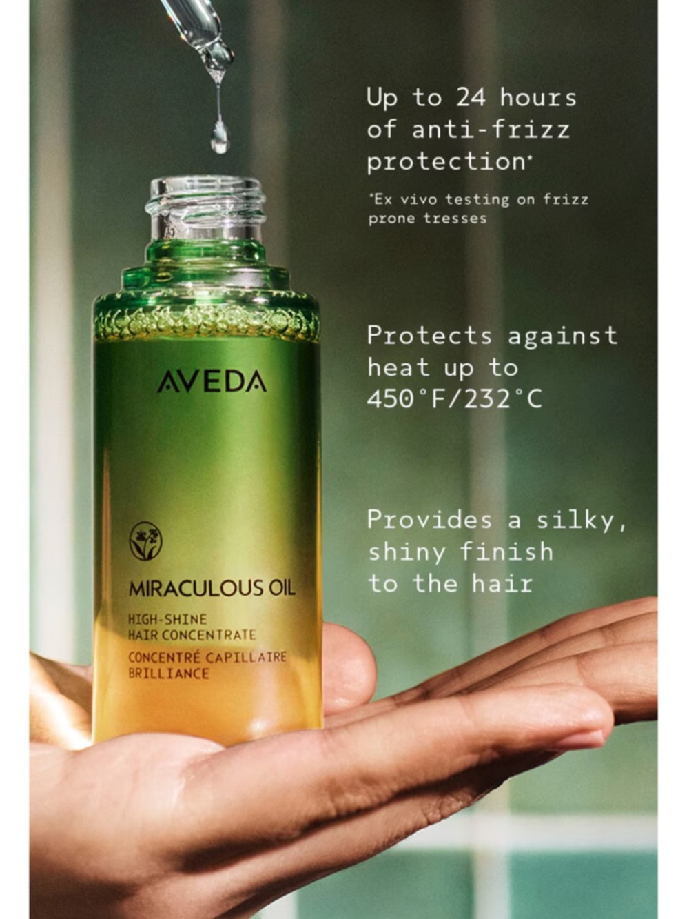AVEDA MIRACULOUS OIL HIGH-SHINE HAIR CONCENTRATE - Picture 4 of 6